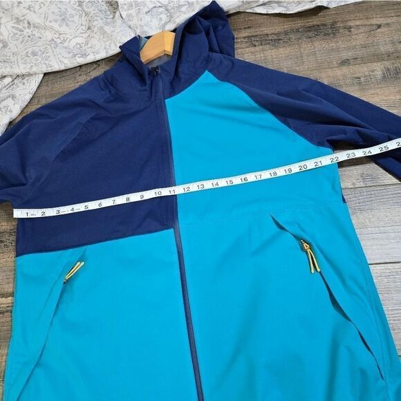 Women's Saucony Boulder Drizzle Jacket sodalite rain wind lightweight large - Picture 9 of 12